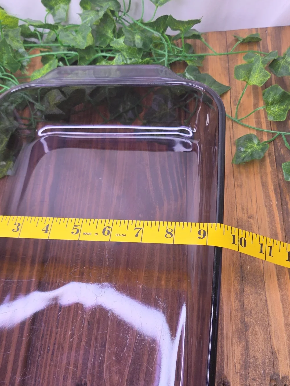 Pyrex. Vintage. Smoky Purple Glass Baking Dish.
